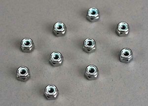 1747 Nuts, 4mm nylon locking (10)