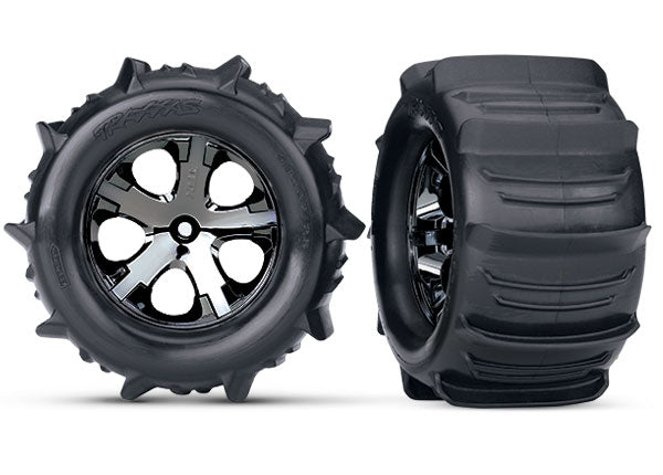 3689 Tires & wheels, assembled, glued (2.8')