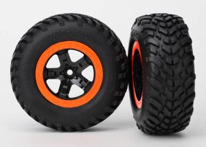 5863 ires & wheels, assembled, glued (SCT black, orange