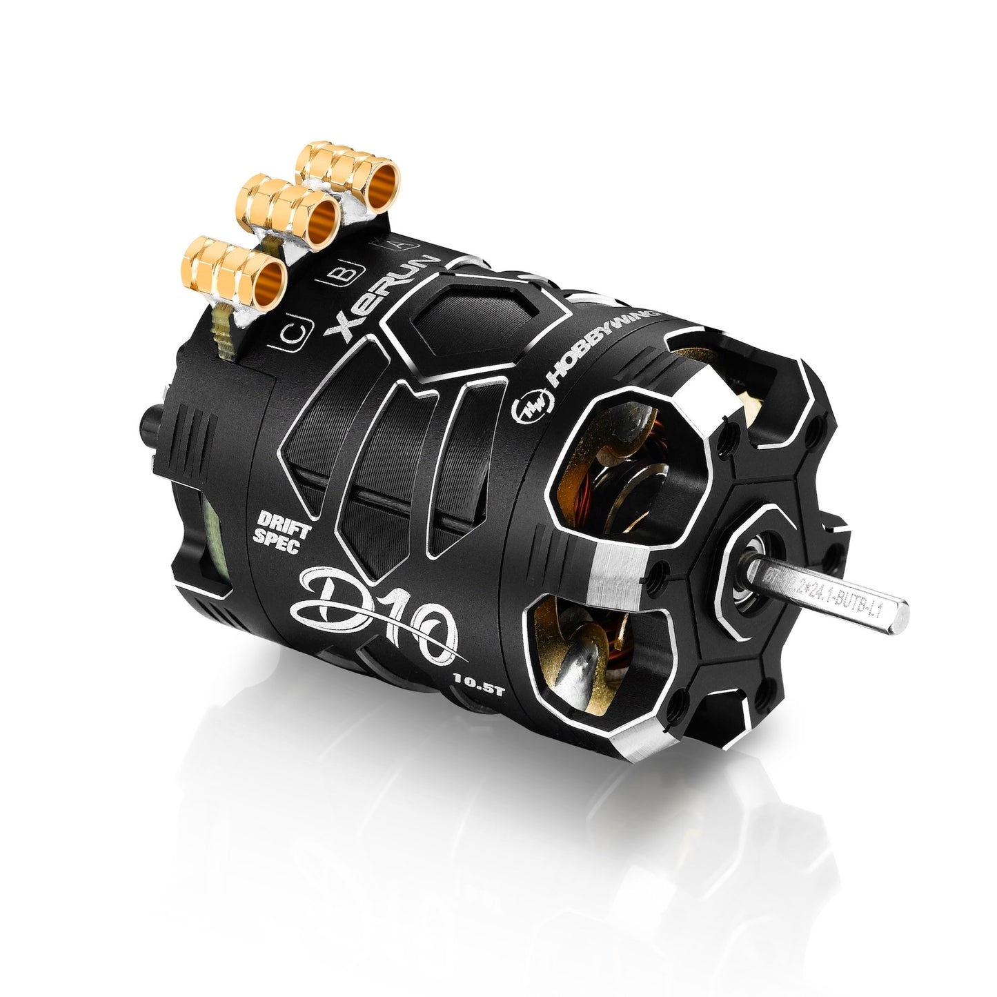 Hobbywing Xerun D10 Brushless Drift Motor - 10.5T 4600kv, Spirit Edition