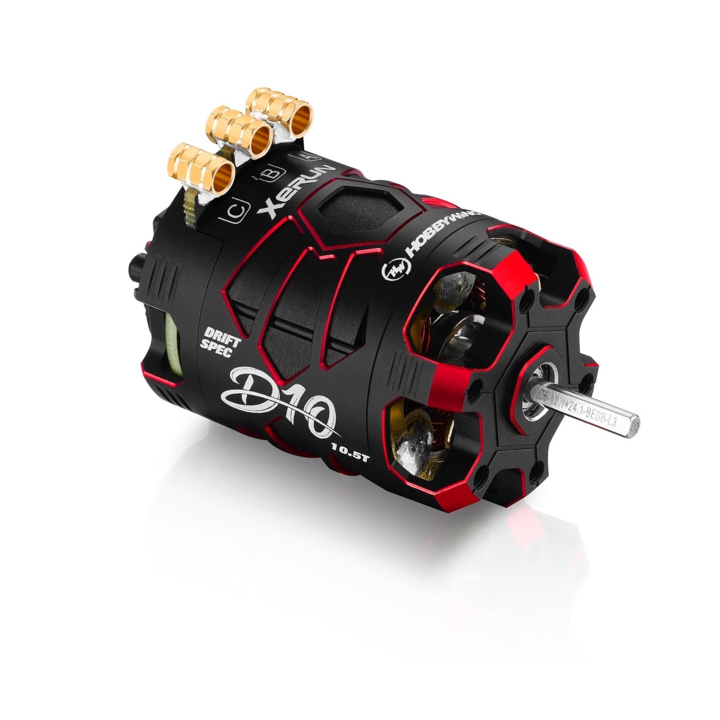 Hobbywing Xerun D10 Brushless Drift Motor - 10.5T 4600kv, Spirit Edition
