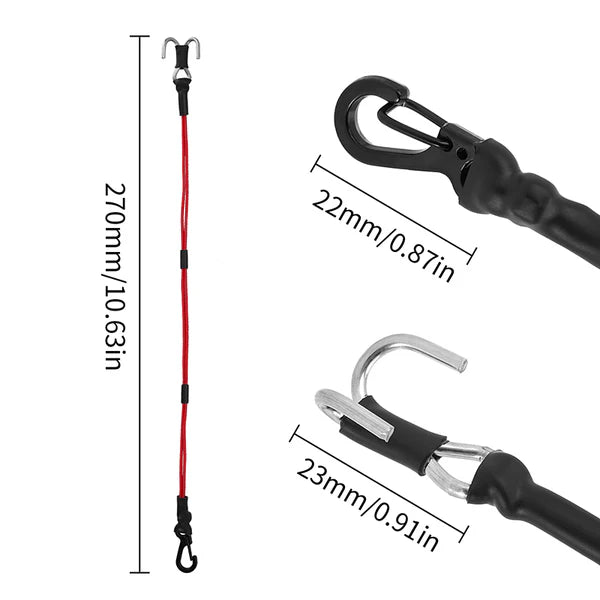 INA-95 INJORA 270mm Elastic Strap Rescue Rope with Hooks for 1/18 1/24 RC Crawlers |The RC Shop at Dr Dans
