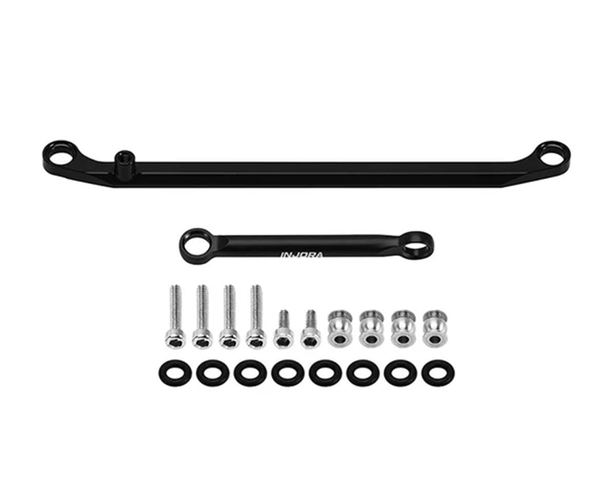 INJASC32-05BK Injora Redcat Ascent-32 Brass Steering Links Set (Black) (4.7g)