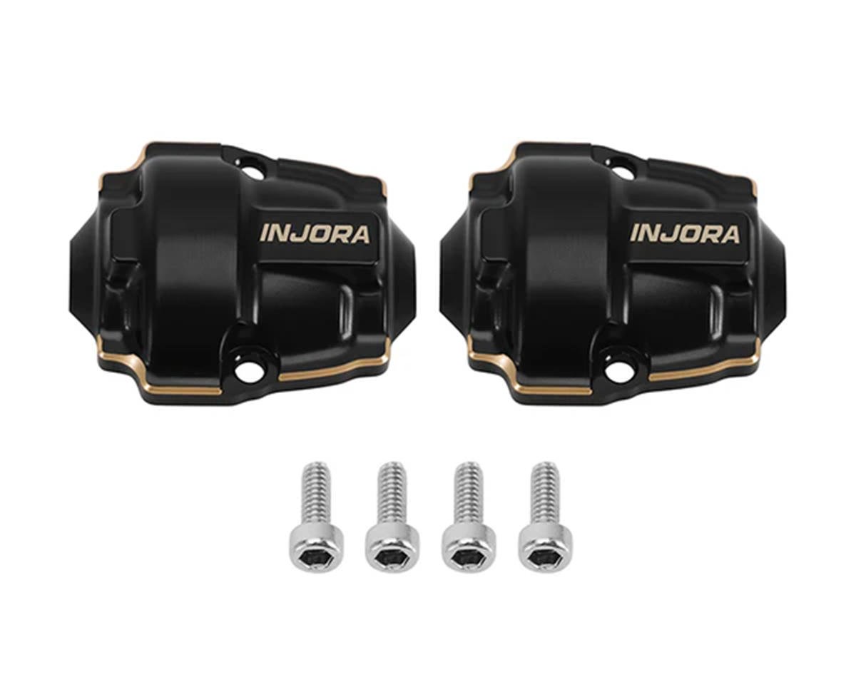 INJASC32-07BK Injora Redcat Ascent-32 Brass Differential Covers (Black) (2) (2.6g ea)