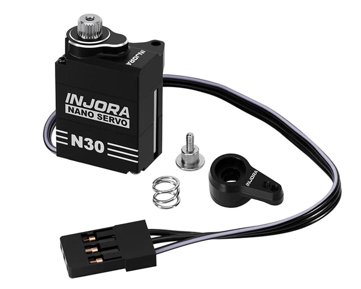 INJINJS-N30 Injora SCX30 N30 Nano High Torque Metal Gear Aluminum Servo w/Servo Saver | The RC Shop at Dr Dans