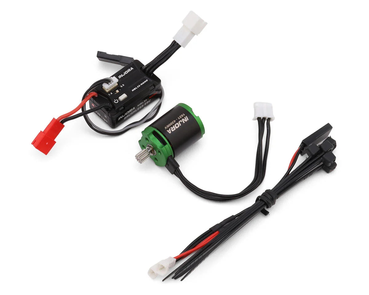 INJMBL32-NANO-INM24 Injora Axial SCX30 MBL32-NANO ESC & 1621 Green Viper Brushless Combo | The RC Shop at Dr Dans