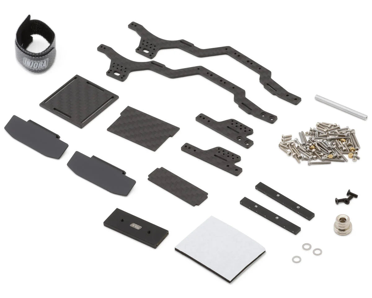 INJSCX24-182 Injora Axial SCX24 Carbon Fiber Universal LCG Chassis Frame Kit | The RC Shop at Dr Dans