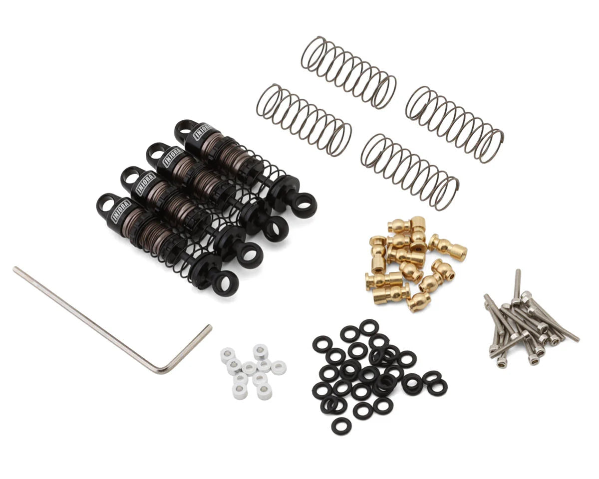 INJSCX24-198BK Injora Aluminum 36mm Threaded Big Bore Oil-Filled Shocks (4) (SCX24/FCX24M) | The RC Shop at Dr Dans