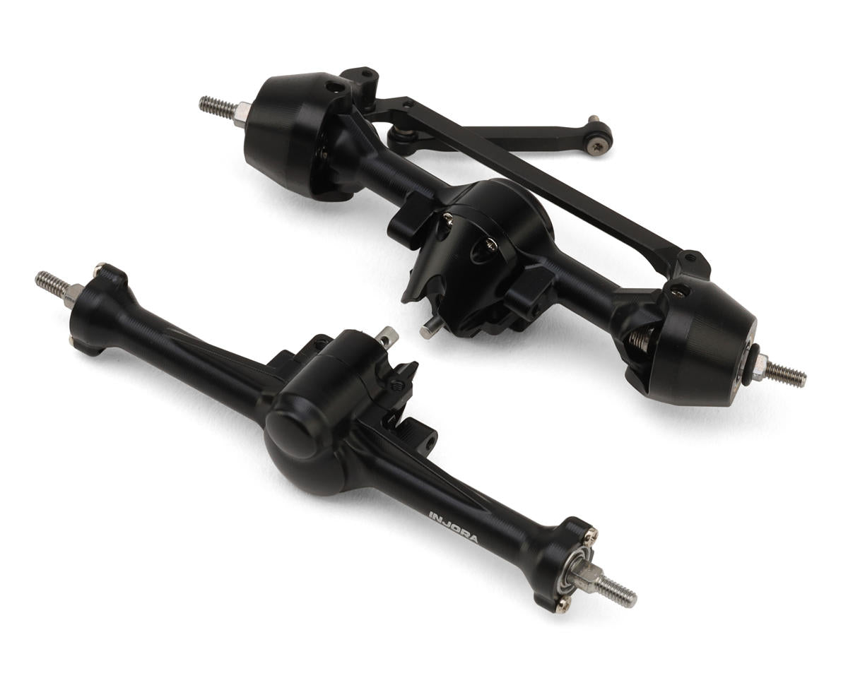 INJORA +4.5mm Planet Axles Front & Rear w/ Double Joint Shafts for Axial SCX30 – INJSCX30-34BKFR
