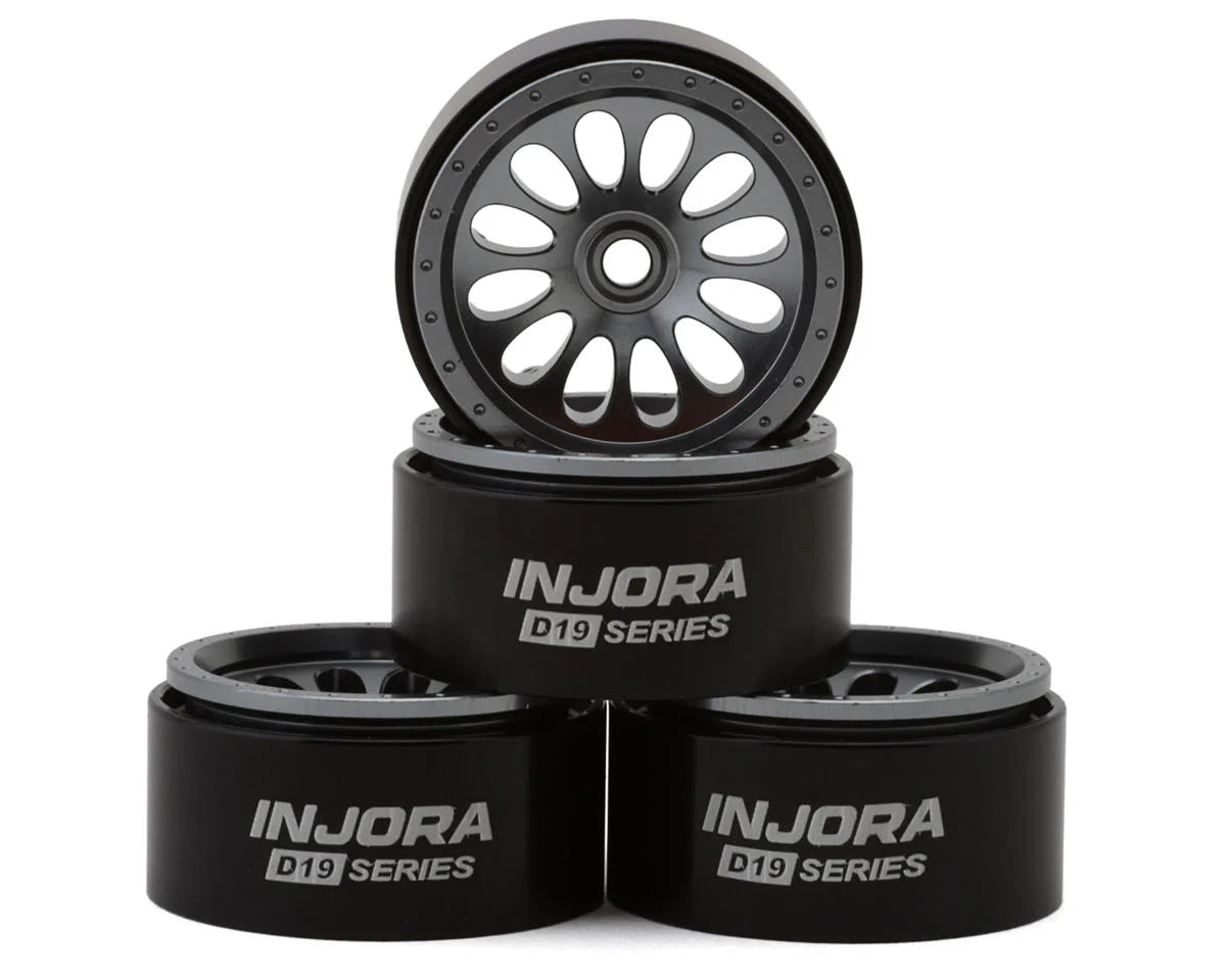 INJW7005-19 Injora 0.7" D19 Ripple Aluminum Micro Crawler Beadlock Wheels (4) (4.2g ea) (0.5mm Offset) | The RC Shop at Dr Dans