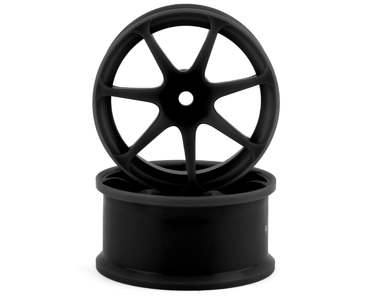 IW-2208BK Integra AVS Model T7 High Traction Drift Wheels (Black) (2) (8mm Offset) w/12mm Hex |THE RC SHOP