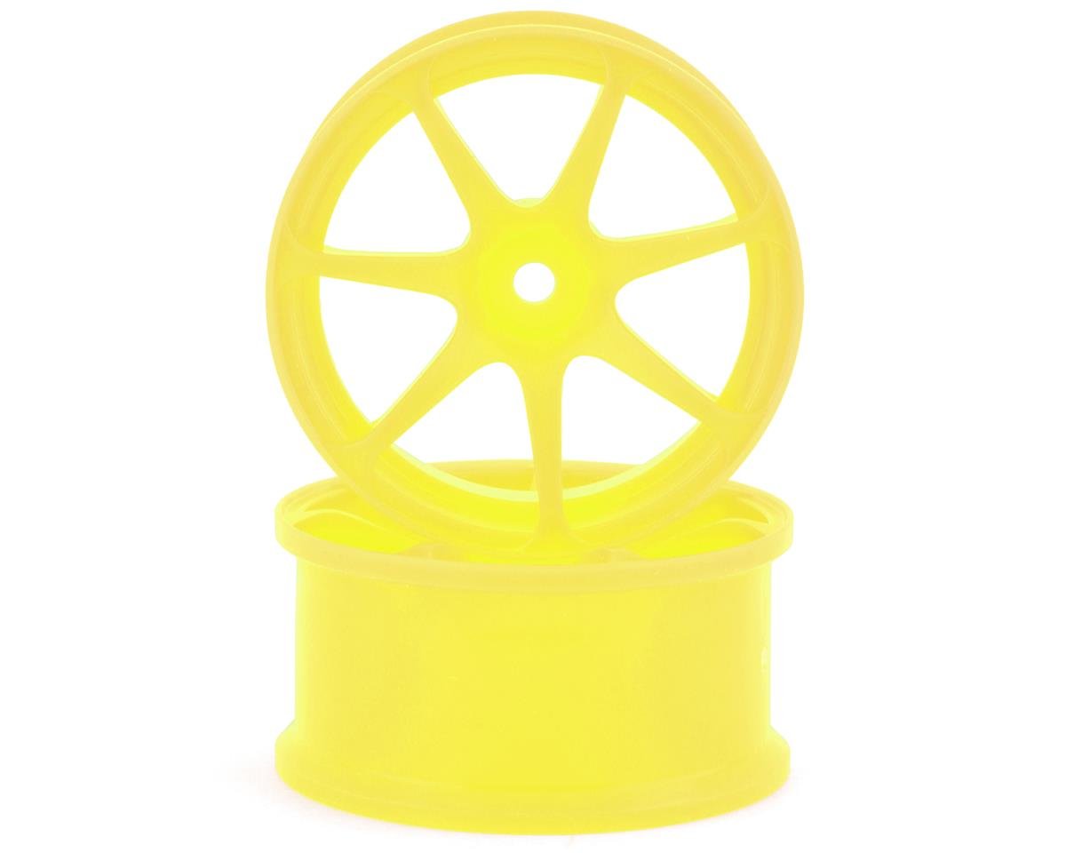 IW-2208Y Integra AVS Model T7 High Traction Drift Wheel (Yellow) (2) (8mm Offset) w/12mm Hex