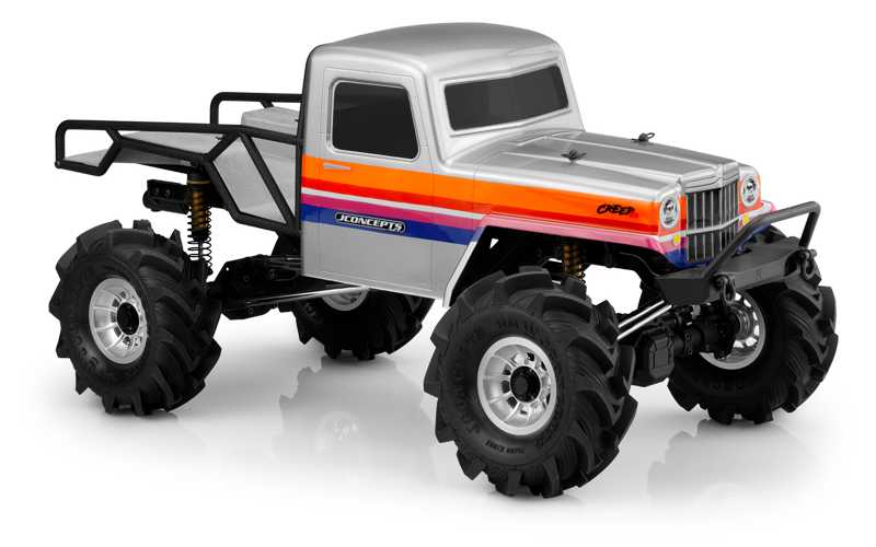 JCO0441 J Concepts CreepER, Cab Only Clear Body, fits Traxxas TRX-4 Sport / Enduro / Axial 12.3" Wheelbase