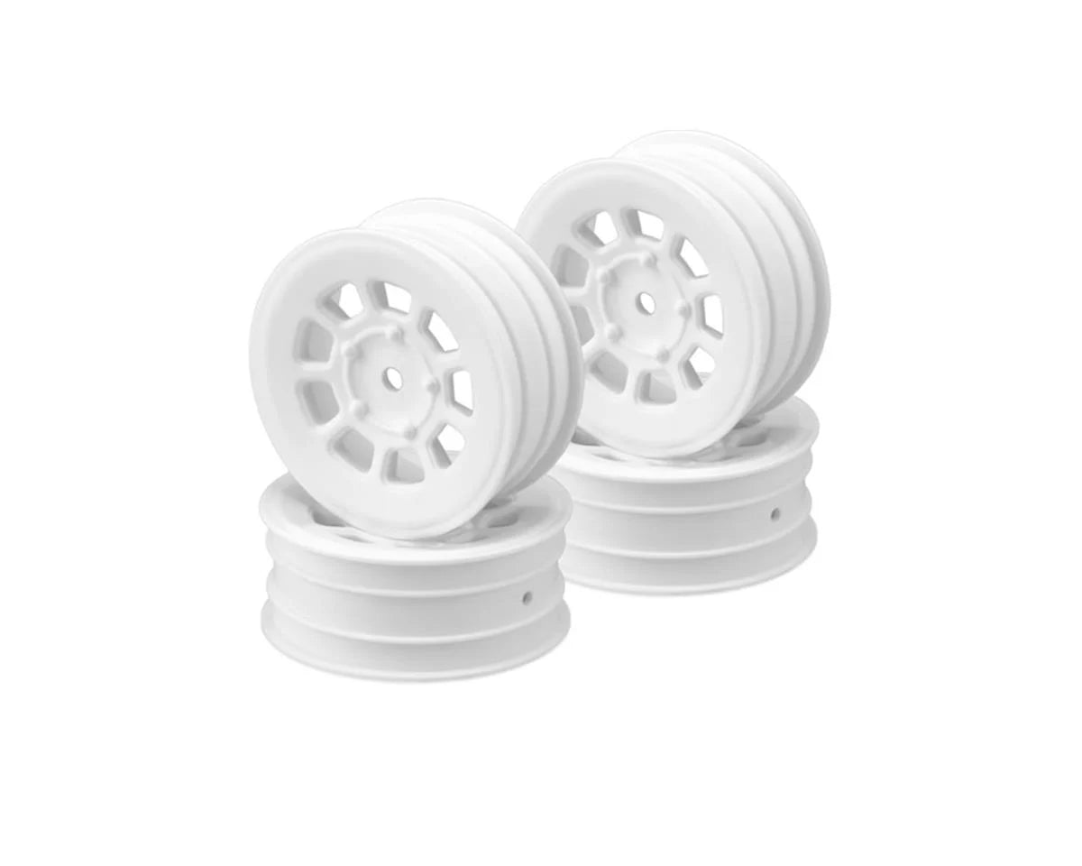 JCO3397W 9 Shot 2.2" Front Wheel, White, Fits B6.4, YZ2, XB2, LD2, 4pcs | The RC Shop at Dr Dans