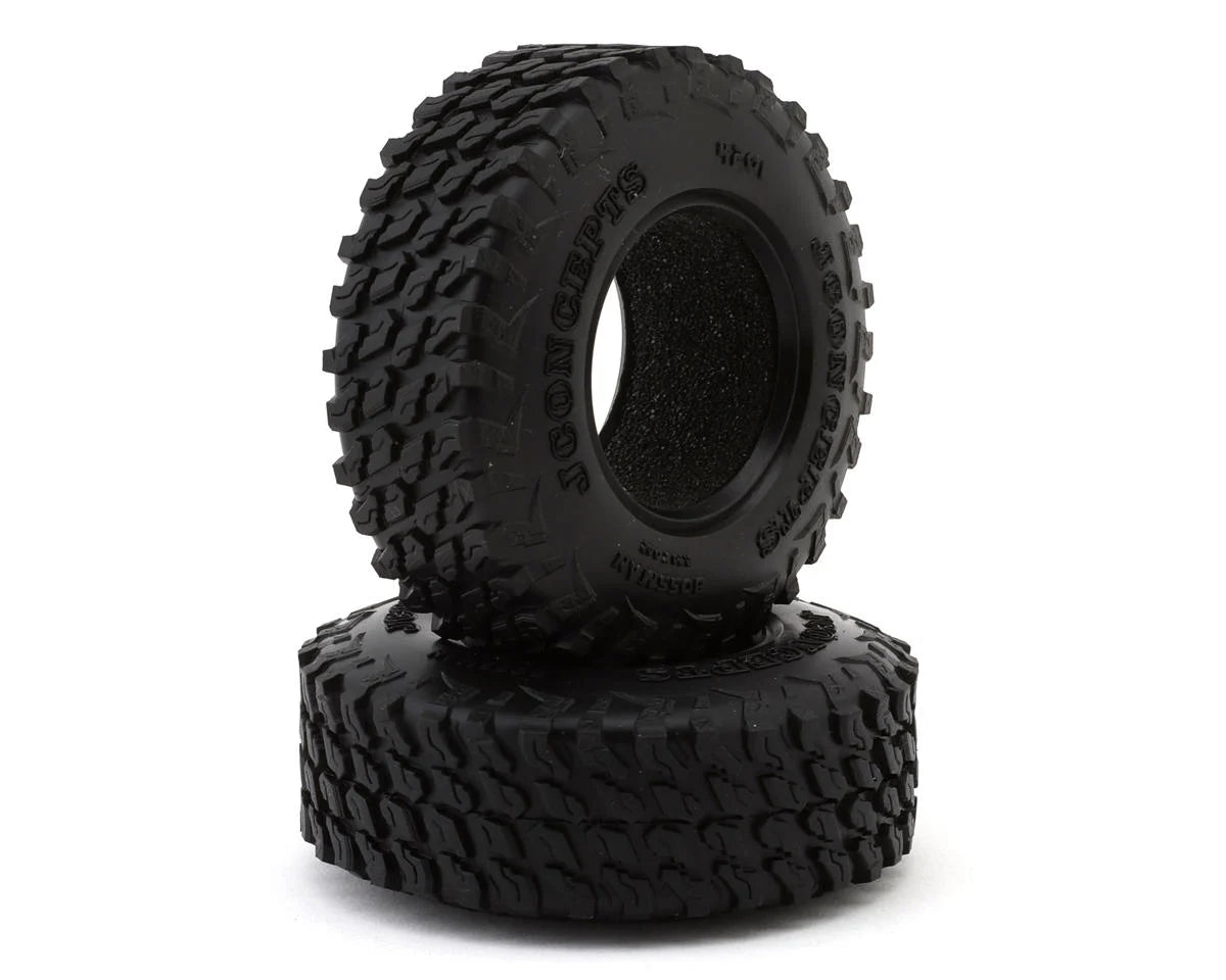 JCO4201-02 JConcepts Bossman 1.3" Micro Rock Crawler Tires (63mm OD) (2) (Green) w/Foam Inserts | The RC Shop at Dr Dans