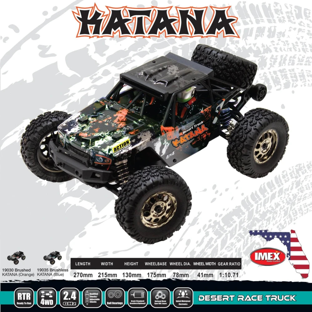 IMX19035 IMEX 1:16 KATANA DESERT RACER BRUSHLESS - ORANGE