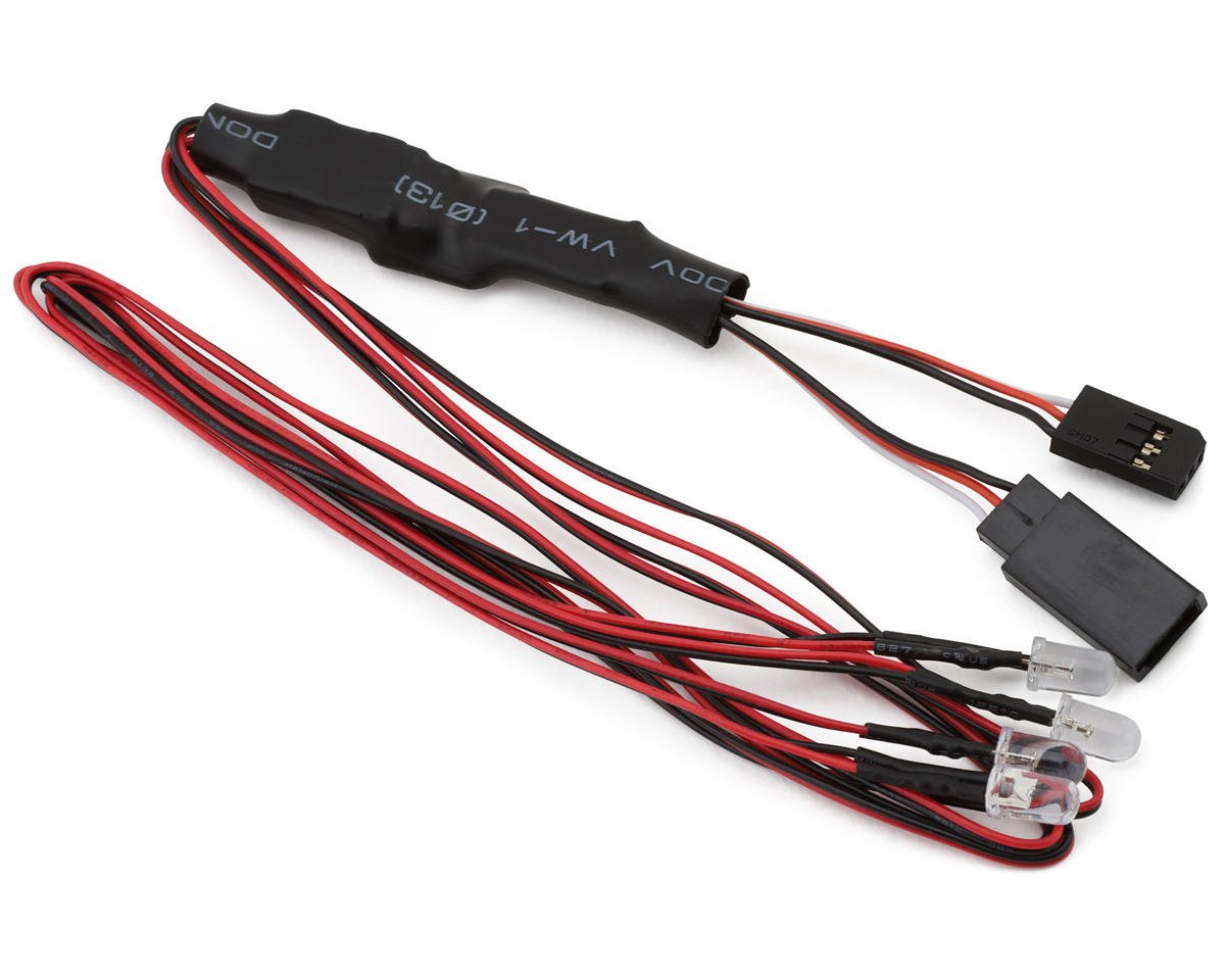 KYO97054-4HR Kyosho Halogen Style LED Light Set (4) (5mm) w/Brake Lights