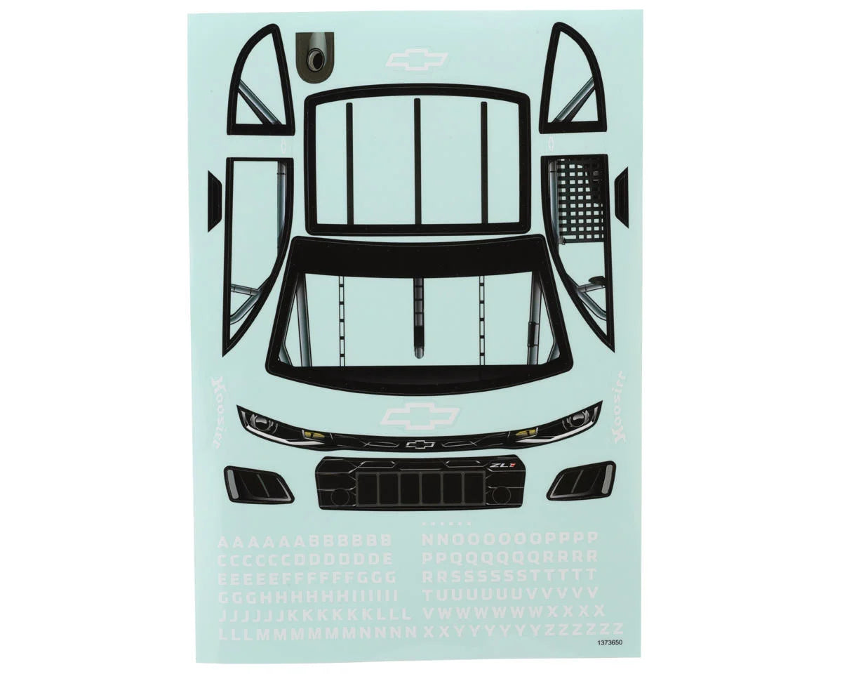 LOS-3778 Losi Asphalt Late Model Grom Chevrolet ZL1 Pre-trimmed Body Set (Clear) | The RC Shop at Dr Dans
