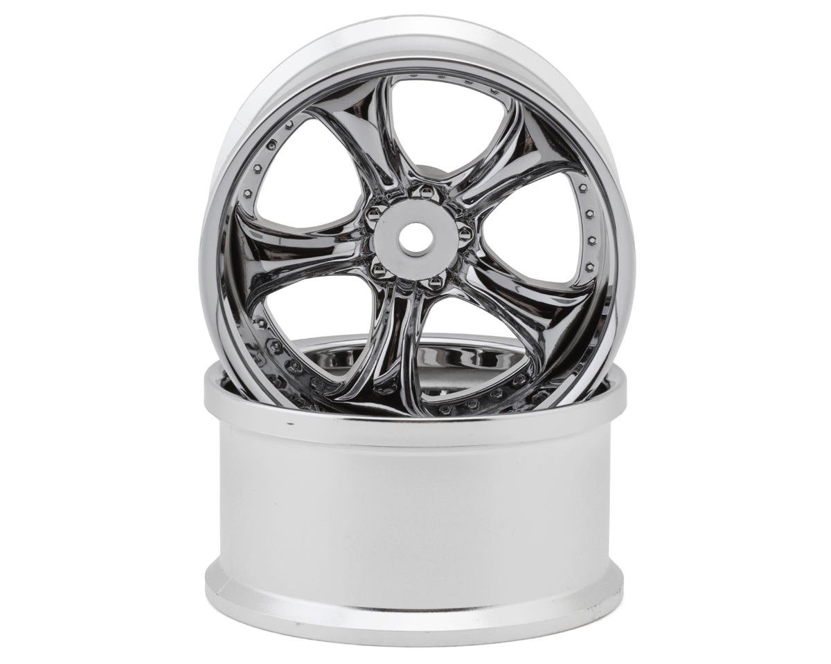 LWH-LW-0906C LAB Work Vs KF 1/10 Drift Wheels (Chrome) (2) (6mm Offset) w/12mm Hex | The Rc Shop at DrDans