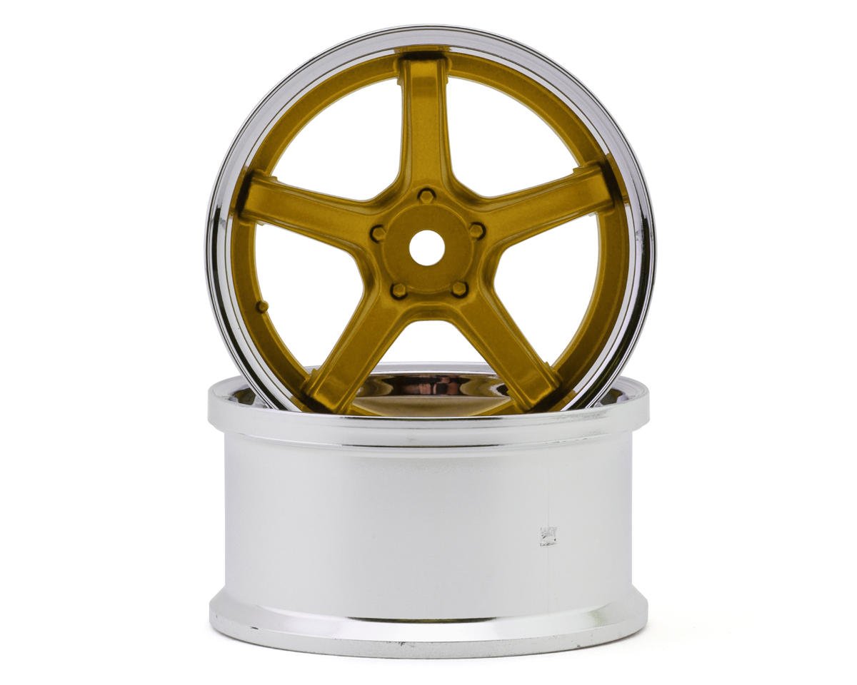 LAB Work Emotion T5R 2P 1/10 Drift Wheels Candy Gold (2) – 6mm / 8mm Offset