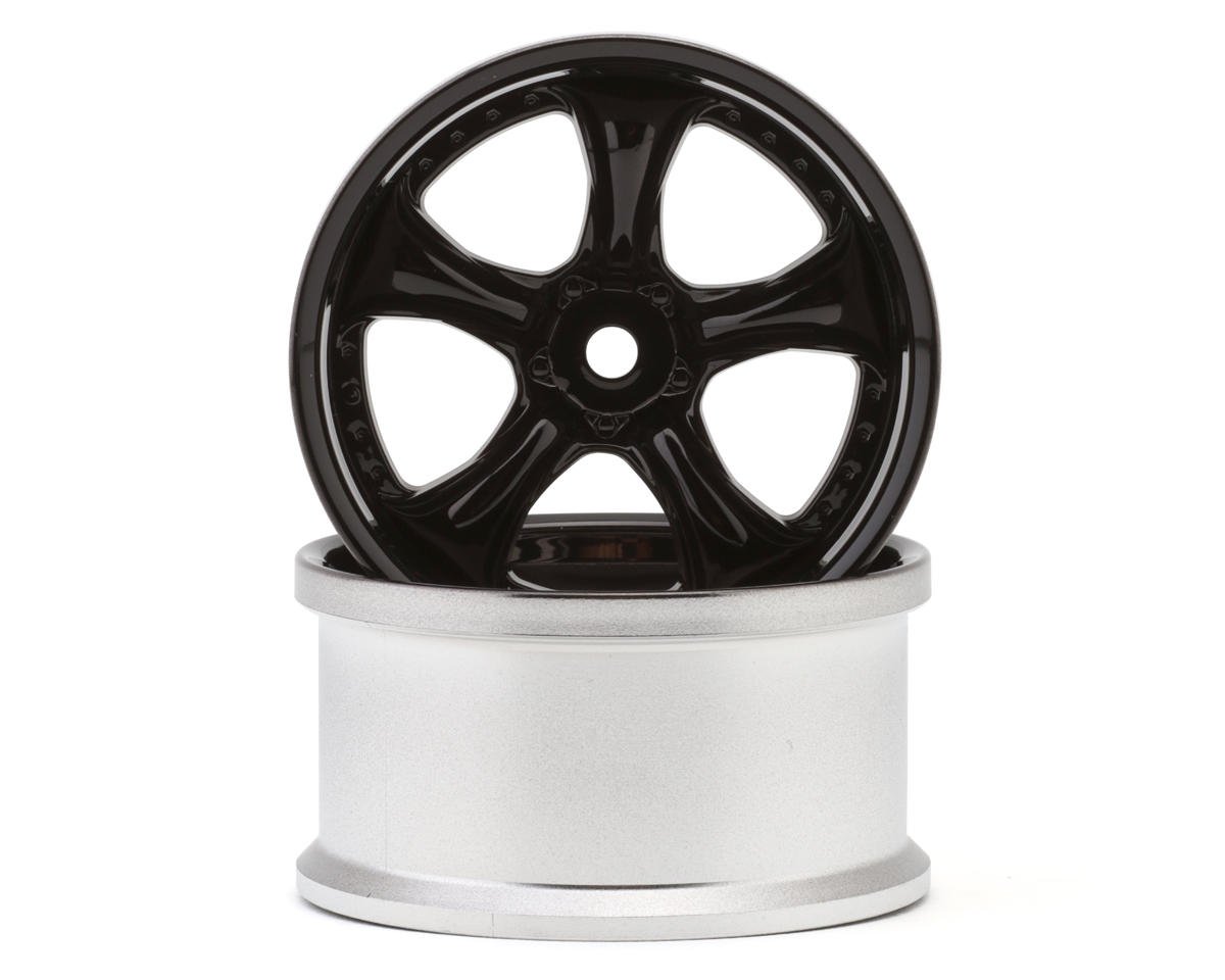 LWH-LW-0908HGB LAB Work Vs KF 1/10 Drift Wheels (High Gloss Black) (2) (8mm Offset) w/12mm Hex