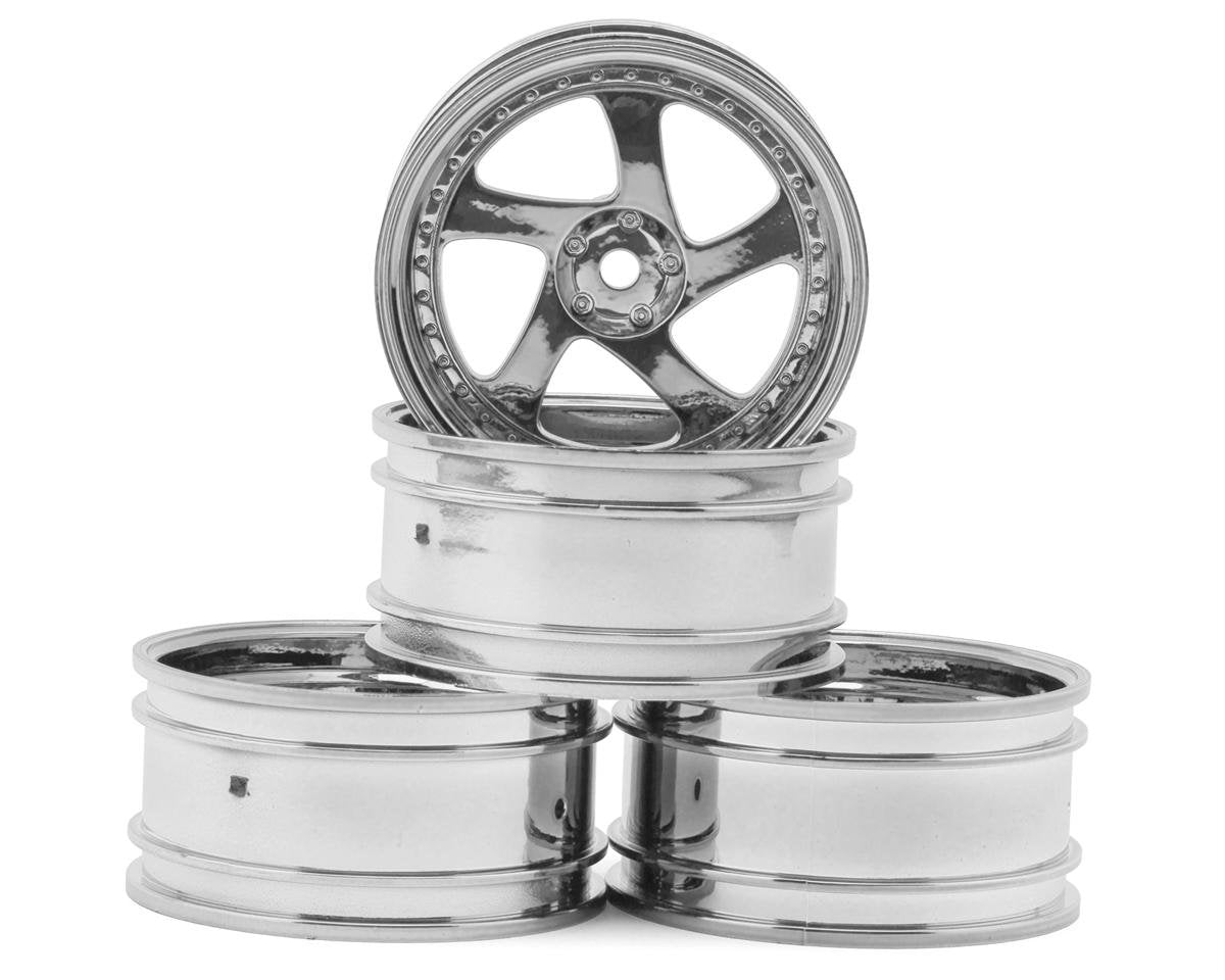 MXS-102045S MST TMB 1/10 Drift Wheels (SILVER) (+8) (4) w/Mounting Foam