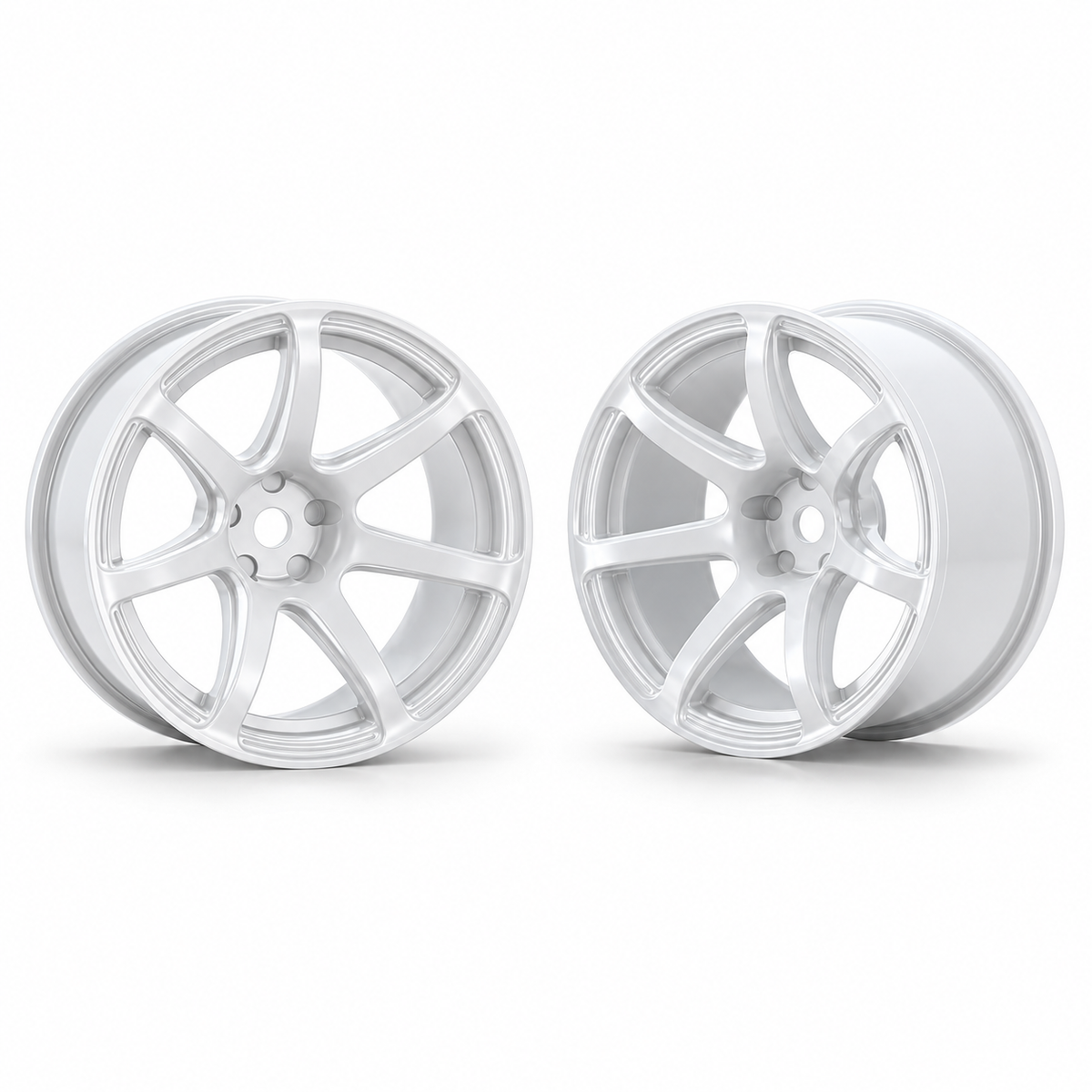 OVERDOSE WORK EMOTION T7R Drift Wheel – White +7 Offset | OD4082
