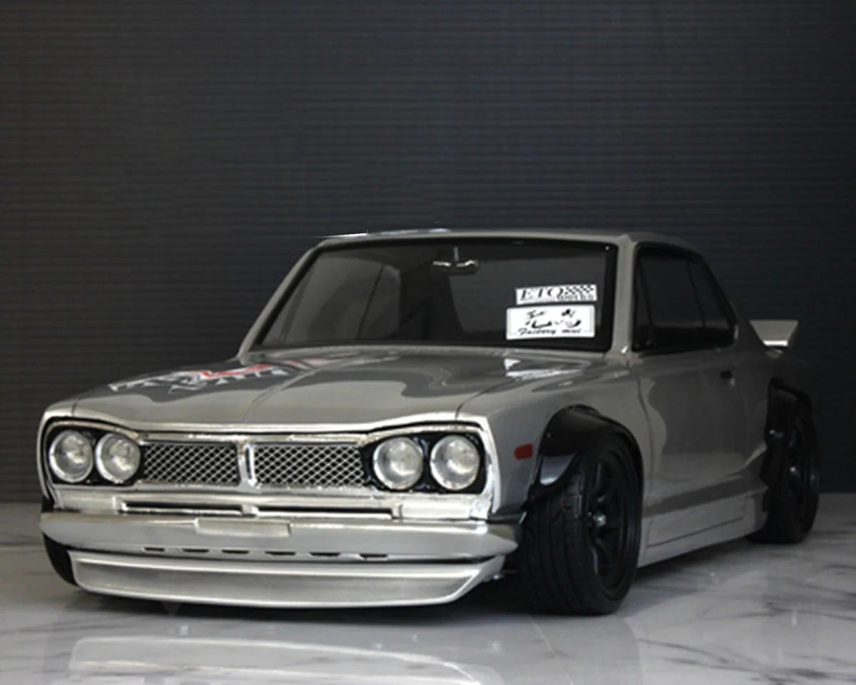 PAB-3203 Pandora RC 1/10 Nissan Skyline KPGC10 HT 2000GT-R "Hakosuka" Drift Body Set (Clear) (257-260mm) | The RC Shop at Dr Dans