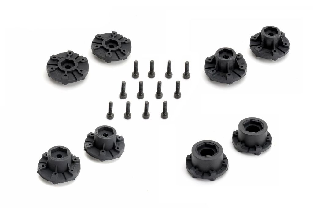PHB2803CBMSGN Power Hobby 1/10 2.8 MT Rockform Belted Tires (2) w/Removable Hex Wheels