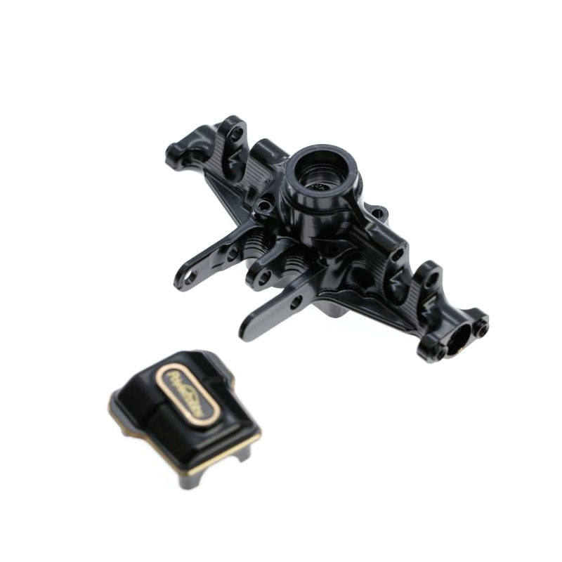 PHB5585 Power Hobby Brass Front Axle Housing, Black, for Traxxas TRX-4M