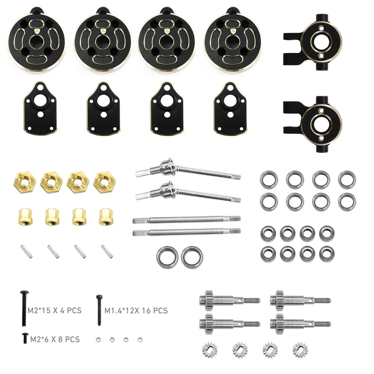 PHB5731 Power Hobby Brass Front / Rear Portals, for Traxxas TRX-4M | The RC Shop at Dr Dans