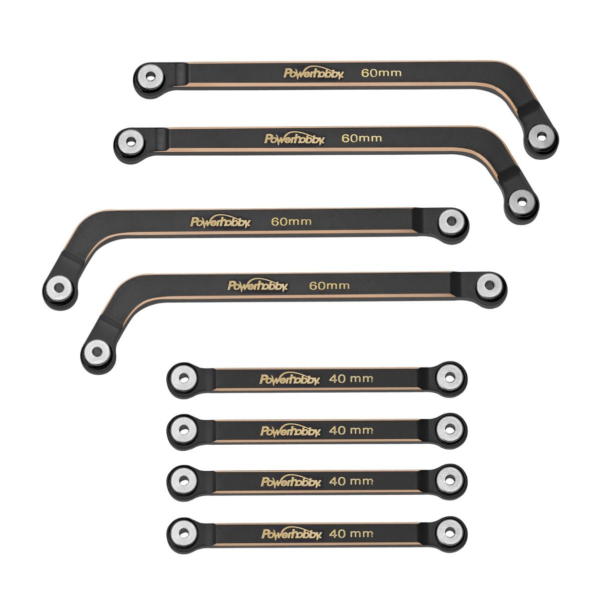 PHB5771 Power Hobby Brass High Clearance Links w/ Shock Mount, for Axial AX24 | The RC Shop at Dr Dans