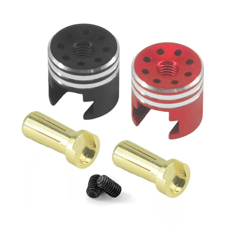 PHB6860 Heatsink Bullet Plug Grips w/ 5mm Bullets, Low Profile, 14mm | The RC Shop at Dr Dans