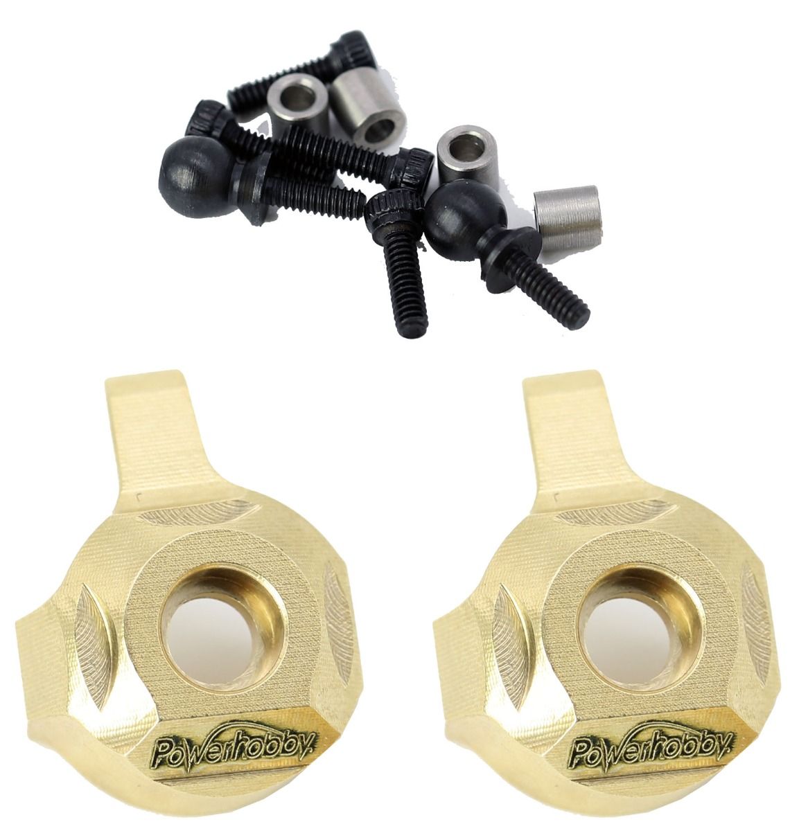 PHBPHSCX2407 Brass Front Steering Knuckle Axial SCX24 | The RC Shop at Dr Dans