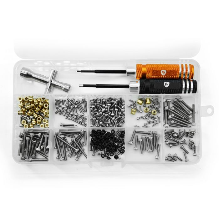 PHBTRX635 Power Hobby Screw Box Set TRX-4M with Tools + Box, 289pcs