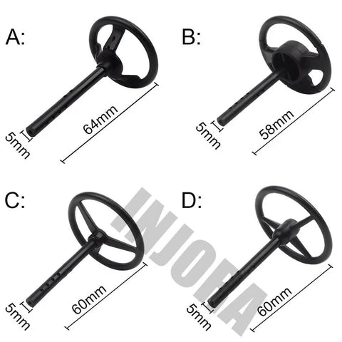 CRAW18179_C INJORA 1pc Plastic RC Car Steering Wheel, 1/10 Scale Accessories For RC Crawler