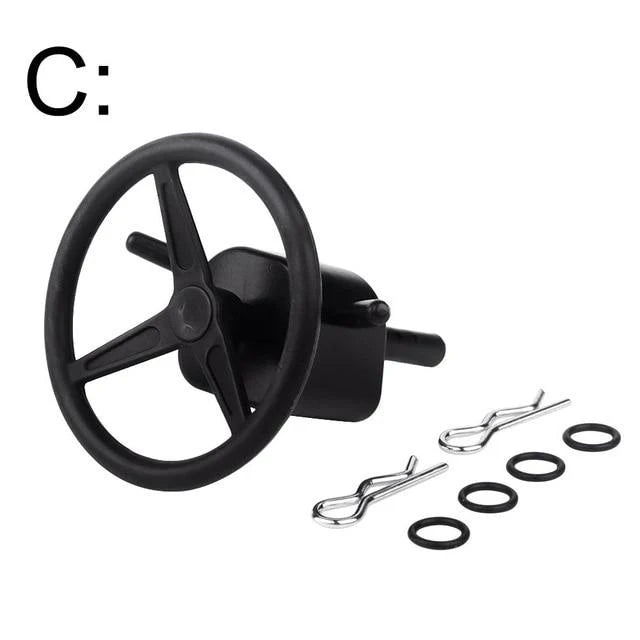 CRAW18179_C INJORA 1pc Plastic RC Car Steering Wheel, 1/10 Scale Accessories For RC Crawler
