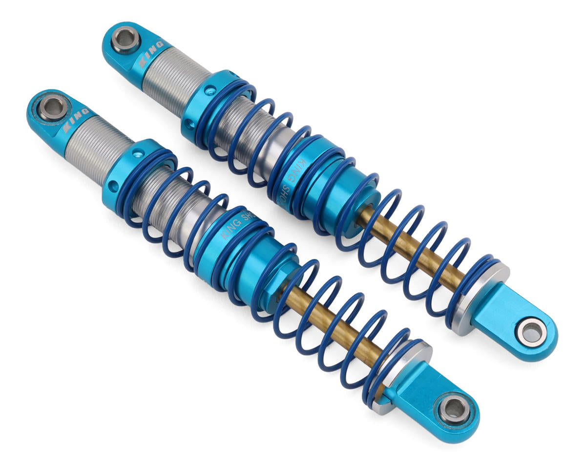 RC4ZD0066 RC4WD King Off-Road Racing Aluminum 1/10 Rock Crawler Dual Springs Oil Shocks (90mm) (Silver/Blue) (2) | The RC Shop at Dr Dans