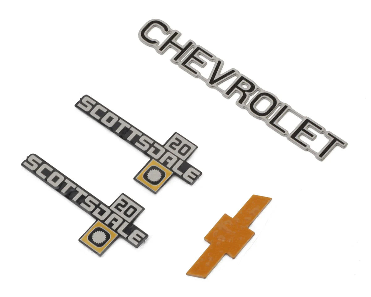 RC4ZS0112 RC4WD Chevrolet K10 Scottsdale Metal Emblem Set (K20) | The RC Shop at Dr Dans
