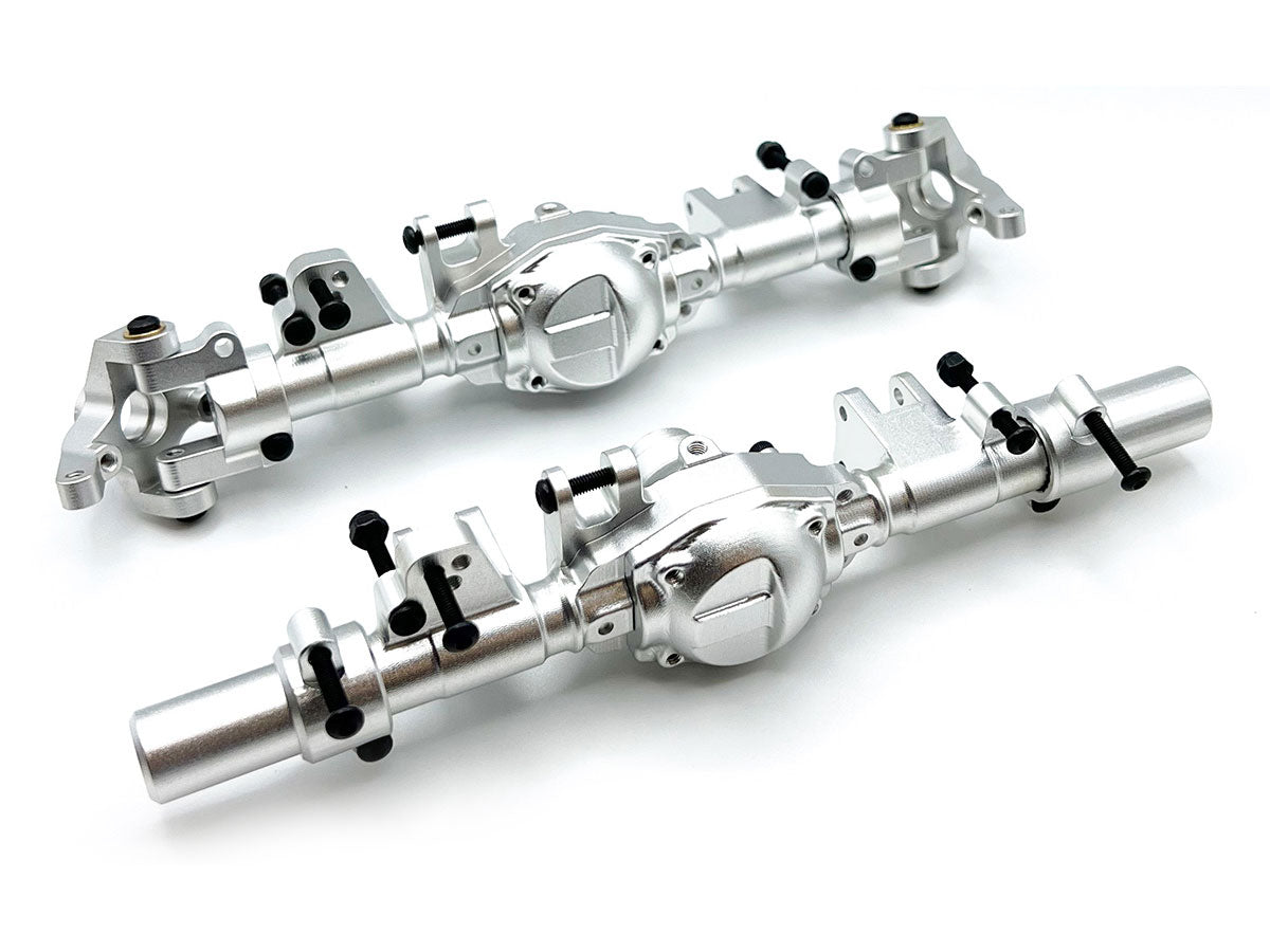 RCE1970S Silver Aluminum Axle Housing Set (Front & Rear) for CEN Ford F-450 Trucks | The RC Shop at Dr Dans
