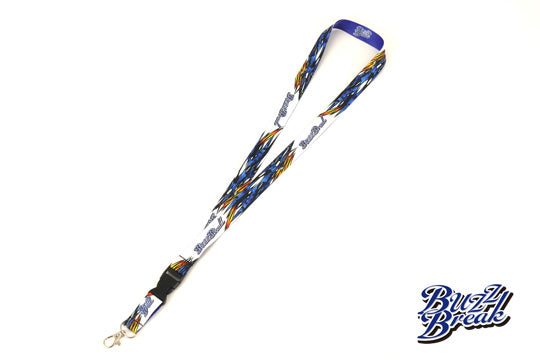BB-NS-001 Buzz Break BUZZBREAK Neck Strap (Blue x White)