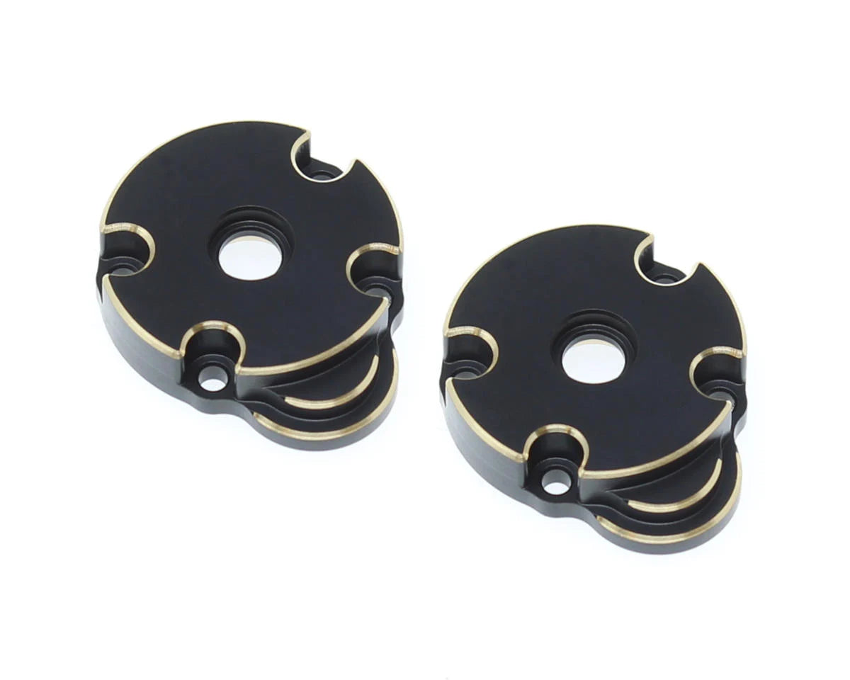 RER30175 Redcat Ascent-18 Brass Outer Portal Covers (Black) (2)