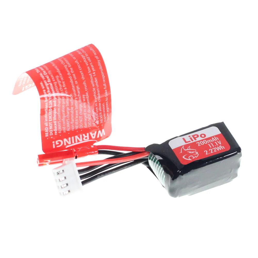 RER42141 Redcat 3S LiPo Battery (11.1V/200mAh) w/JST Connector | The RC Shop at Dr Dans