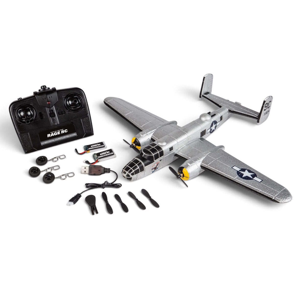 Rage RC Micro B-25 Mitchell 3-Channel RTF Warbird – RGRA1800