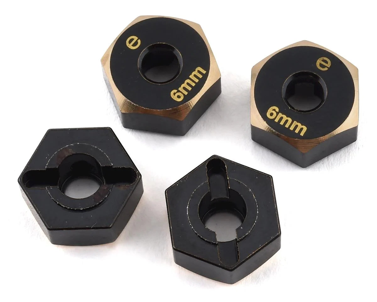 SAMEND-4063- Samix Element Enduro Brass Hex Adapter (Black) (4) | The RC Shop at Dr Dans
