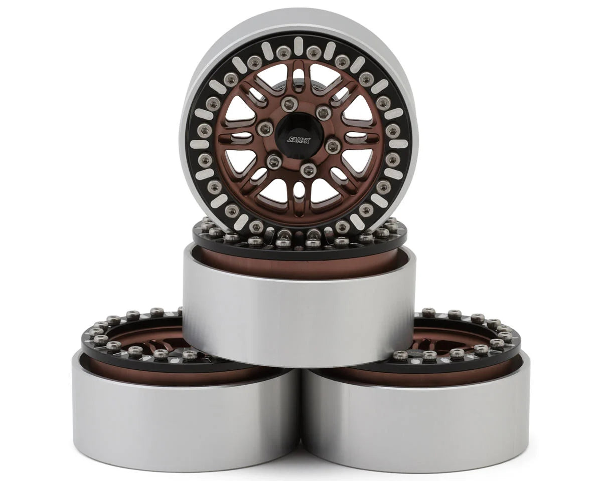 SAMMCW19-6672 Samix Multi Crawlers "Straight Spoke" 1.9" Aluminum Adjustable Offset Beadlock Crawler Wheels (4) | The RC Shop at Dr Dans