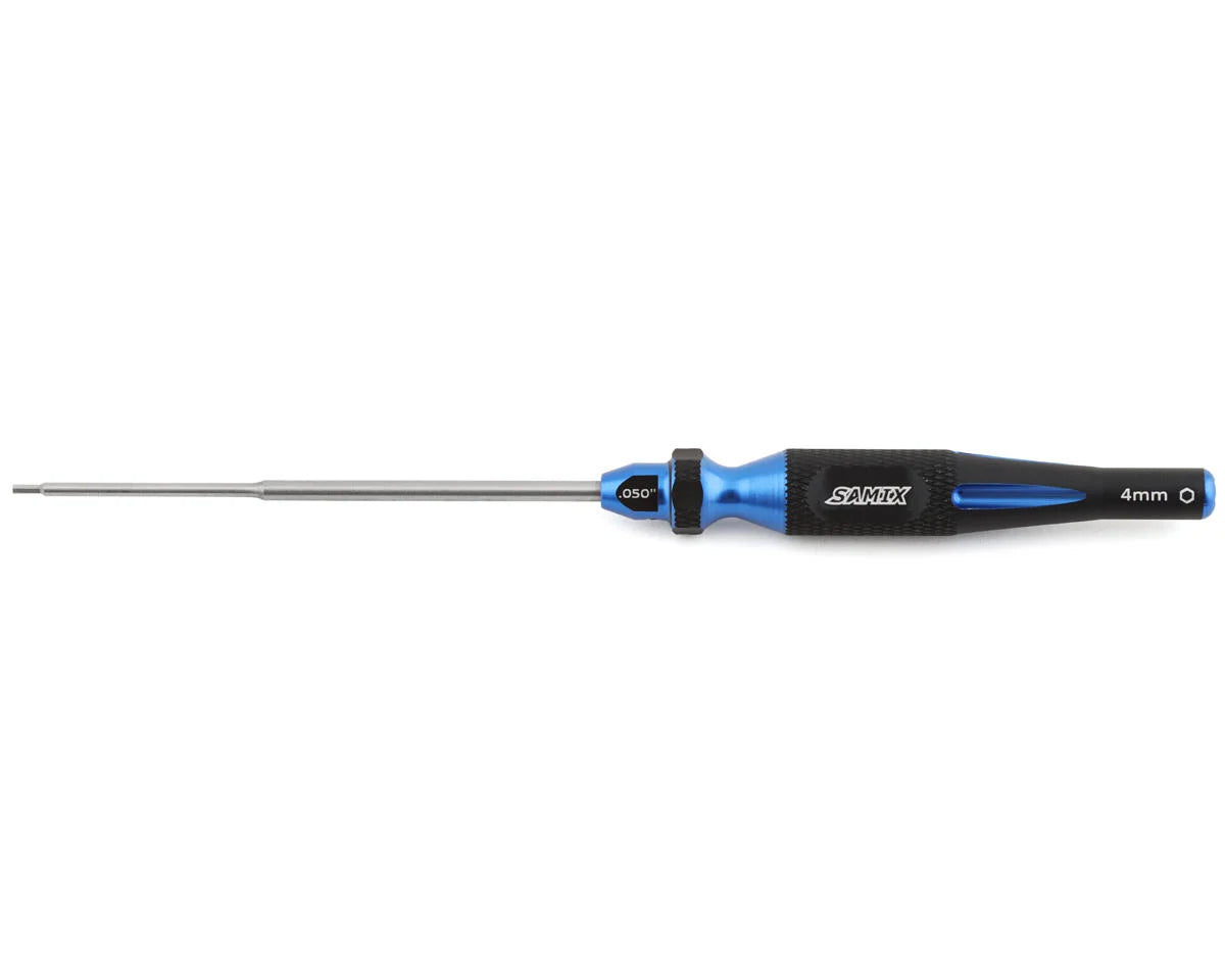 SAMSCX24-SD050-BL Samix SCX24 2-in-1 Hex Wrench/Nut Driver (Blue) (.050" Hex/4mm Nut) | The RC Shop at Dr Dans