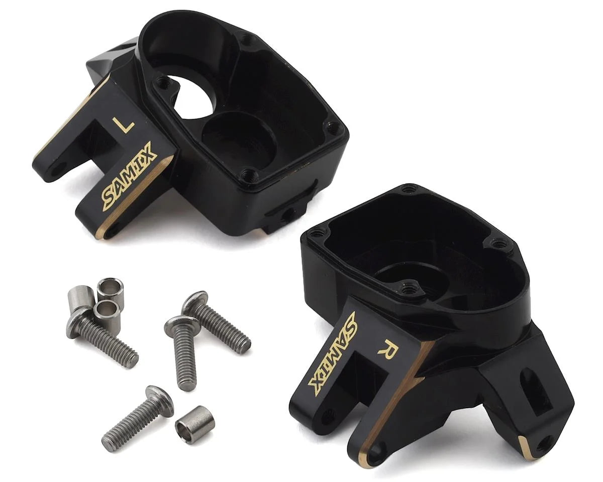 SAMSCX3-4412 Samix SCX10 III/Capra Brass Heavy Duty Steering Knuckle | The RC Shop at Dr Dans
