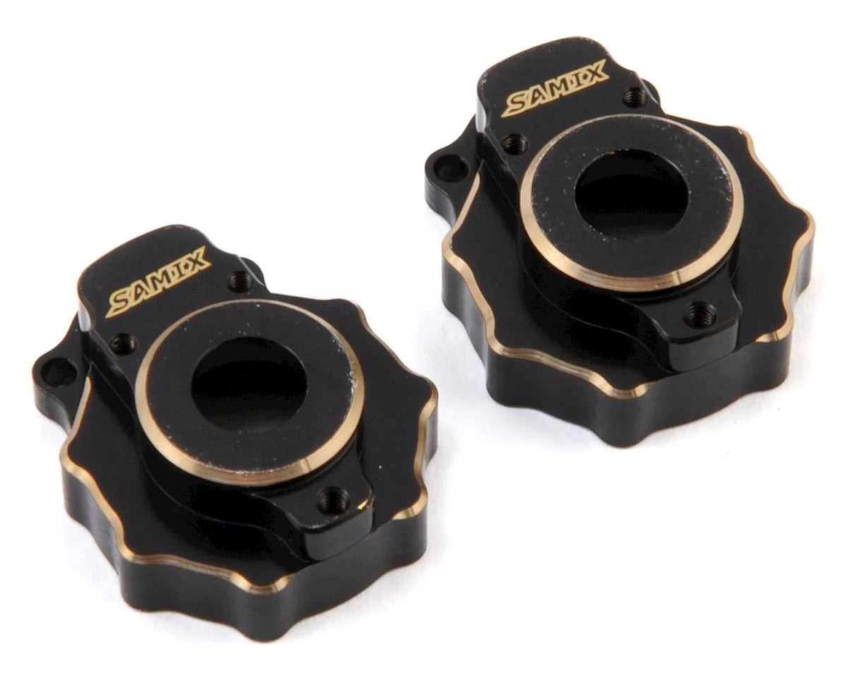 SAMTRX4-4013 Samix Traxxas TRX-4 Brass Portal Knuckle Cover (Black) (2) (27.5g) |The RC Shop at Dr Dans