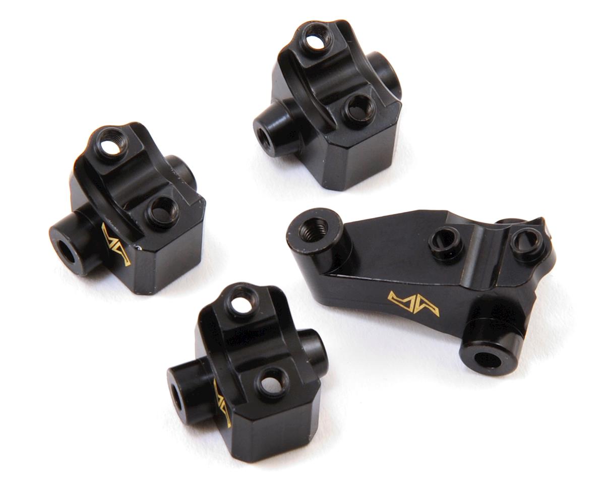 SAMTRX4-4042 Samix Brass Lower Shock/Link Mounts for Traxxas TRX-4 (Black) (4) (45g)